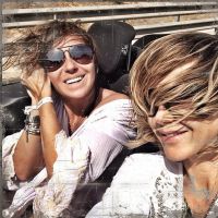 Giovanna Antonelli e Guilhermina Guinle reproduzem cena de filme durante viagem