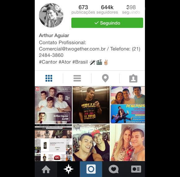 Arthur Aguiar tirou o contato da K2L de seu Instagram