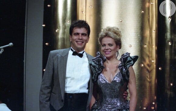 Wagner Montes e Christina Rocha apresentaram o programa 'Musicamp', nos anos 1980