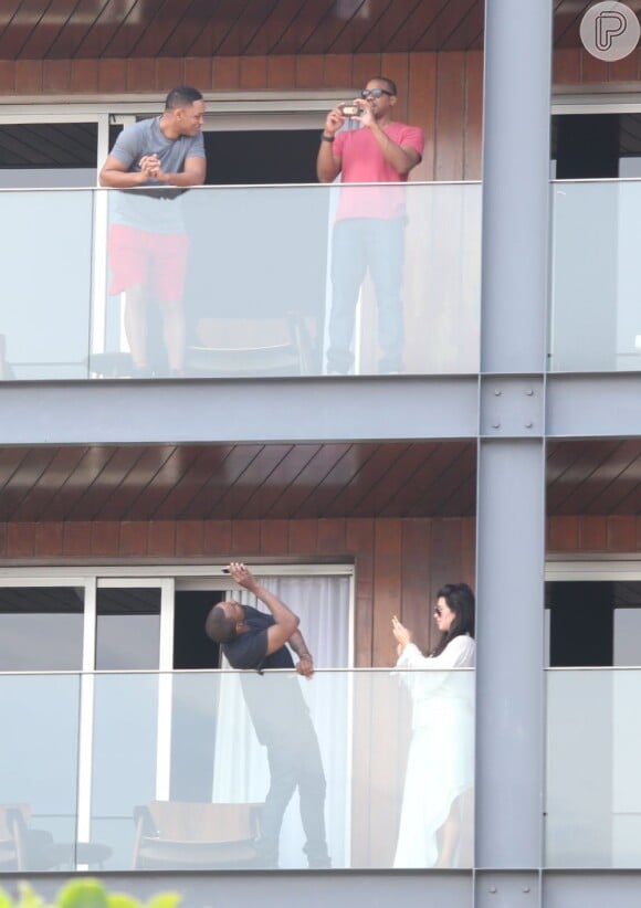 Will Smith, Kim Kardashian e Kanye West se hospedaram no mesmo hotel
