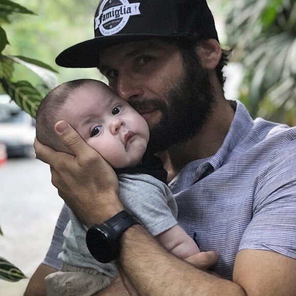 Filho de Dudu Azevedo, Joaquim nasceu em agosto de 2018
