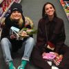 Sasha Meneghel e Bruna Marquezine se divertiram em supermercado local