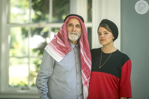 Alice Wegmann será filha mimada do sheik árabe, Aziz Abdallahn (Herson Capri) na próxima novela das seis, "Órfãos da Terra".