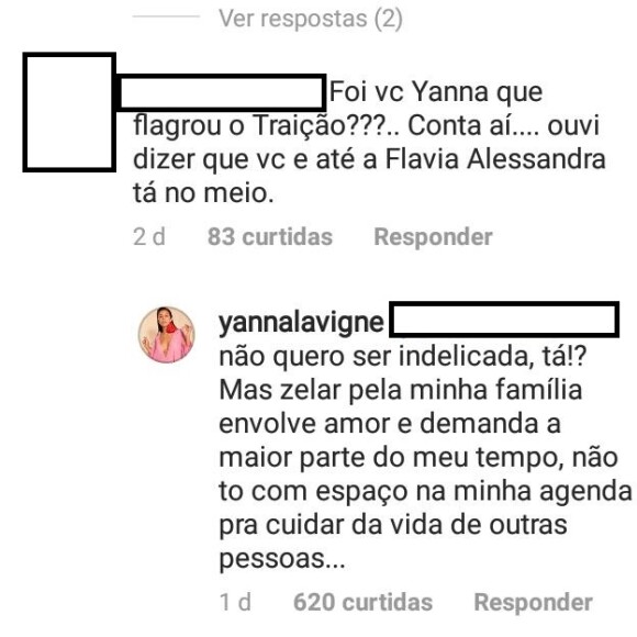 Yanna Lavigne nega ter relatado traição de José Loreto em bastidores: 'Vida de outras pessoas'