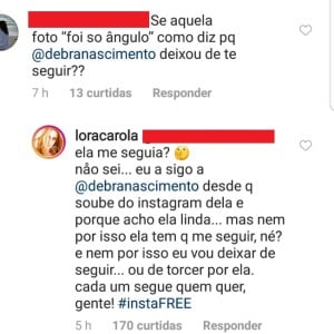 Carolina Dieckmann afasta mal-estar com Débora Nascimento na web