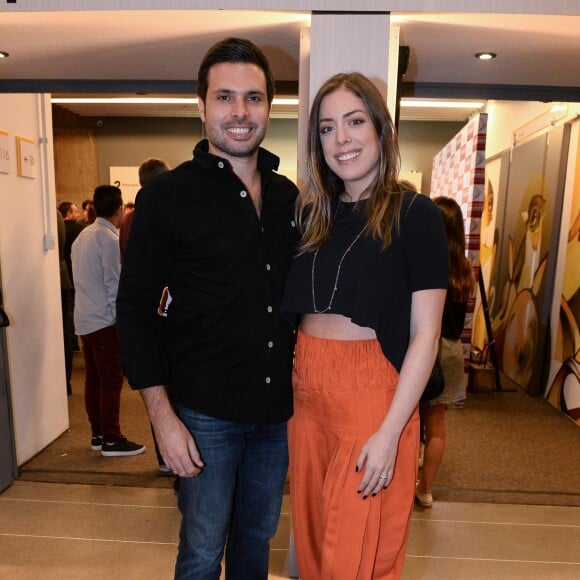 Primogênita de Roberto Justus, Fabiana Justus foi acompanhada do marido, Bruno D'Ancona estreia do programa 'O Aprendiz' no Instituto Tomie Ohtake, em São Paulo, na noite desta segunda-feira, 18 de março de 2019