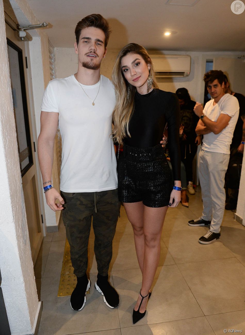 Irmã de Luan Santana, Bruna Santana foi acompanhada do namorado, o ...