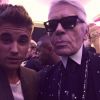Justin Bieber faz parceria com Karl Lagerfeld, em 3 de outubro de 2014