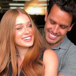 Marina Ruy Barbosa celebrou mais um mês de união com Xandinho Negrão neste domingo, 7 de abril de 2019