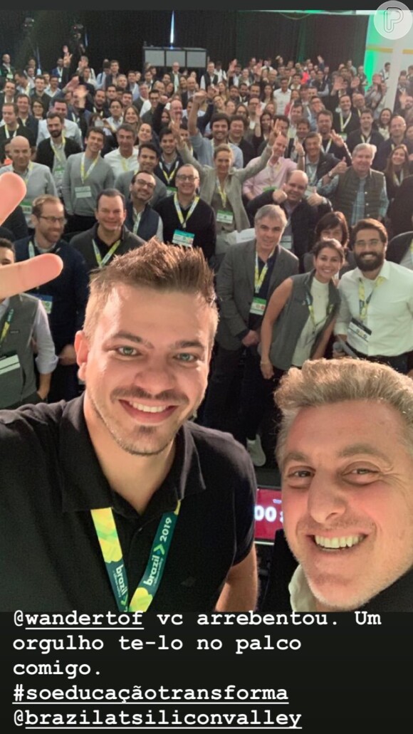 Luciano Huck fez uma palestra no Brazil at Silicon Valley nesta terça-feira, dia 09 de abril de 2019