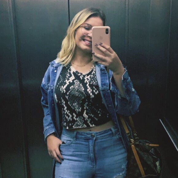 Marília Mendonça já havia usad body em snake print