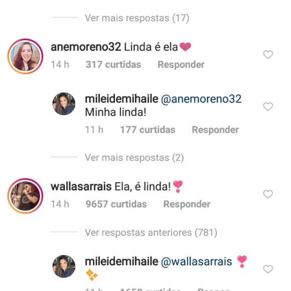 Mileide Mihaile ganha elogio de cantor apontado como novo affair: 'Linda'