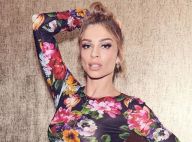 Grazi Massafera elege vestido justo floral e sandália dourada em look grifado