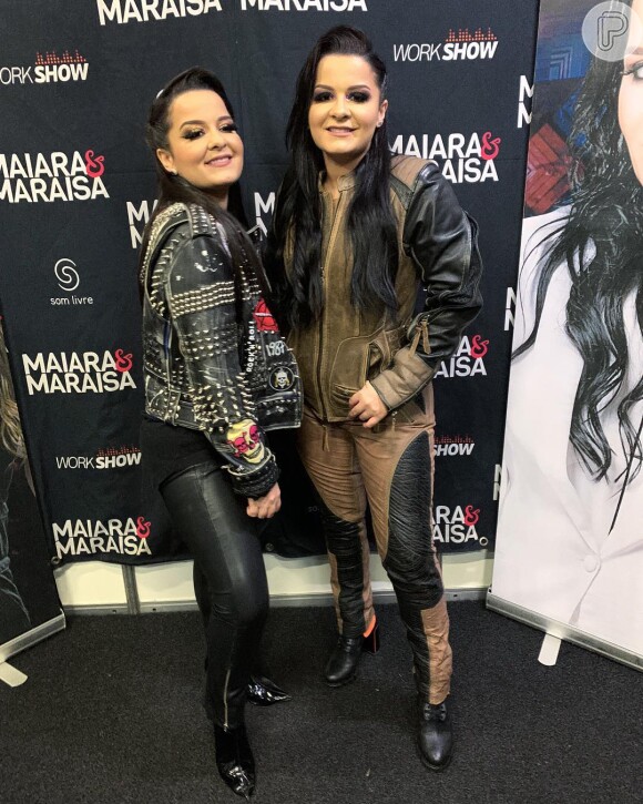 Maiara exalta parceria com a irmã, Maraisa, em show