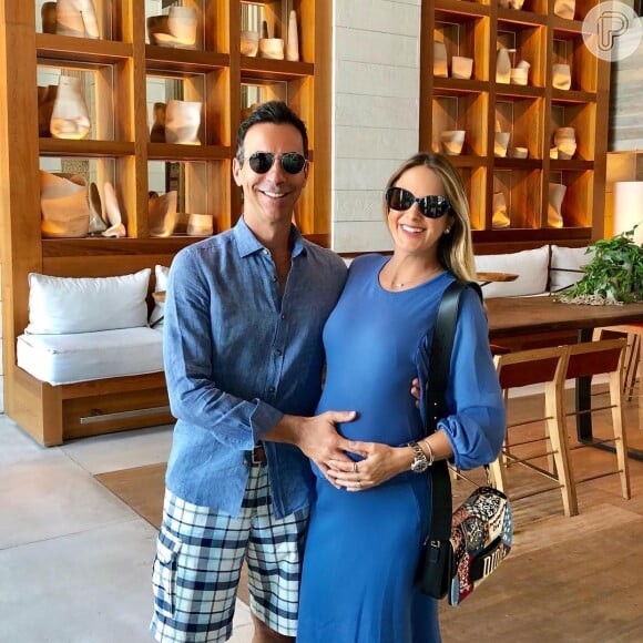 Ticiane Pinheiro não deixou de lado seu lado fashion durante a gravidez de Manuela, sua primeira filha com Cesar Tralli