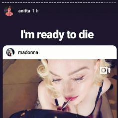 Anitta assume que ficou sem palavras após a declaração de Madonna