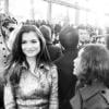 Alinne Moraes curte férias em Londres, na Inglaterra, ao lado do namorado, o cineasta Mauro Lima, e se encontra com a atriz Alice Braga no desfile da grife Burberry na Semana de Moda de Londres, em 18 de fevereiro de 2013