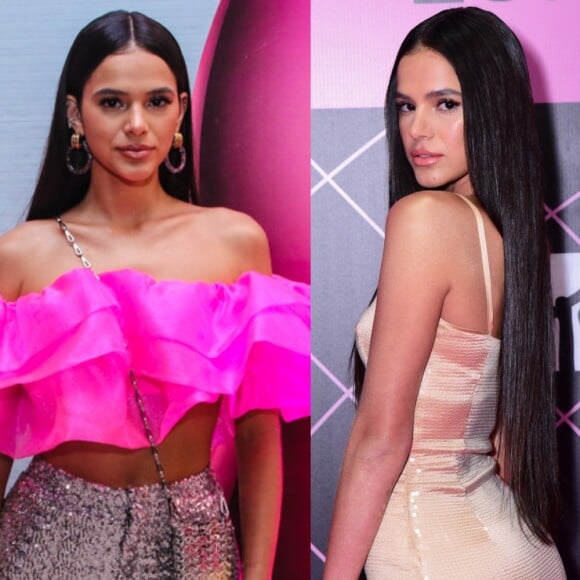 Bruna Marquezine faz piada sobre mudanças de look em prêmio em foto postada nessa quinta-feira, dia 04 de julho de 2019