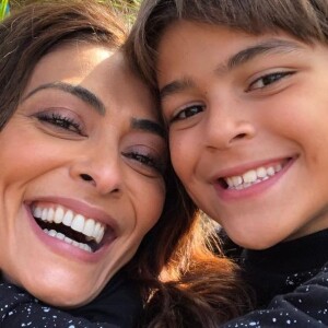 Semelhança de Juliana Paes e o filho Pedro surpreende fãs em foto nesta quarta-feira, dia 10 de julho de 2019