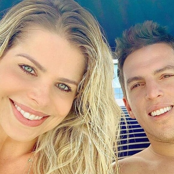 Semelhança entre Karina Bacchi e Amaury Nunes chamou atenção em foto no Instagram