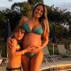 Ticiane Pinheiro foi paparicada pela filha Rafaella Justus na gravidez
