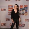 Mariana Molina apostou em uma roupa all black com mix de materiais e texturas para a festa da novela 'Bom Sucesso', nesta segunda-feira, dia 15 de julho de 2019