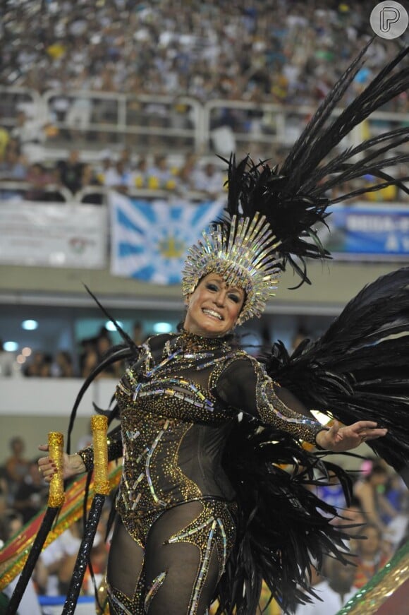 Susana Vieira curtiu o Carnaval carioca desfilando pela Grande Rio