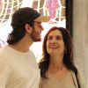 Fátima Bernardes e Túlio Gadêlha namoraram durante passeio por shopping do Rio de Janeiro, nesta sexta-feira, 26 de julho de 2019