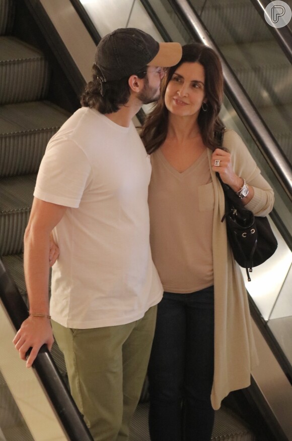 Fátima Bernardes e Túlio Gadêlha namoraram durante passeio por shopping do Rio de Janeiro