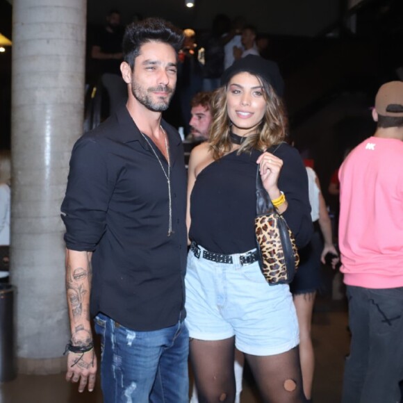 O casal Diego Grossi e Franciele Almeida, ex-BBBs, comparecem a gravação do DVD doNego do borel, no Vivo Rio, no Rio de Janeiro, na noite desta terça-feira, 06 de agosto de 2019