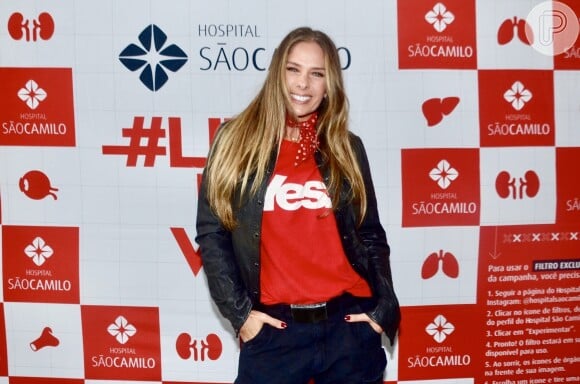 Adriane Galisteu participou de evento da campanha #likepelavida