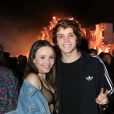 Larissa Manoela e o namorado, Leo Cidade, prestigiaram o primeiro dia de Rock in Rio