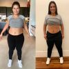 Simone mostra antes e depois do corpo ao perder 8kg