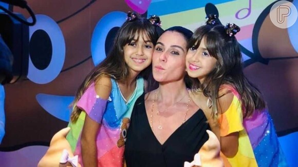 Giovanna Antonelli faz festa com curioso para filhas Sofia e Antonia