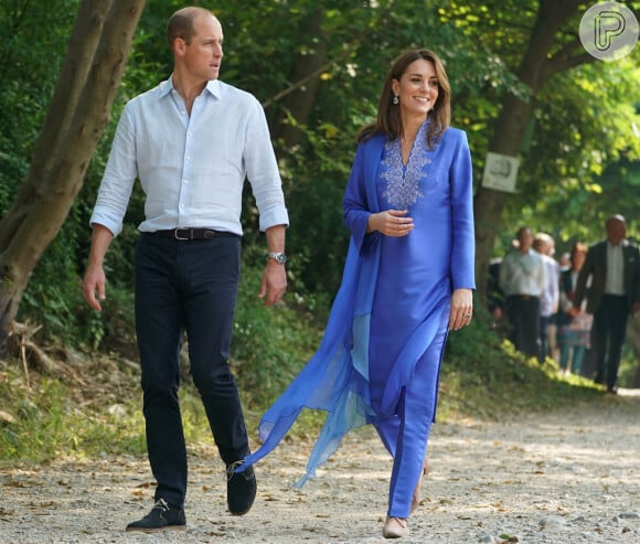 Kate Middleton e Príncipe William visitam a Islamabad Model College durante viagem nesta terça-feira, dia 15 de outubro de 2019