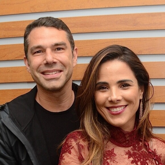Wanessa Camargo e o marido prestigiaram show de Zezé di Camargo e Luciano em São Paulo