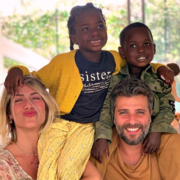 Bruno Gagliasso e Giovanna Ewbank aumentaram a família em julho de 2019 com a chegada de Bless, de 4 anos