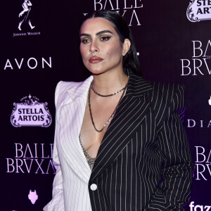 Cleo prestigiou festa de Halloween promovida pela 'Quem' e 'Marie Claire' no hotel Four Seasons, em São Paulo, na noite desta quinta-feira, 31 de outubro de 2019