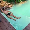Rodrigo Faro mostrou a piscina aquecida de sua mansão