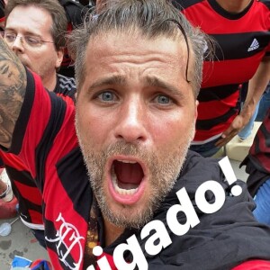 Bruno Gagliasso viaja à Lima e vê vitória do Flamengo na Libertadores no estádio