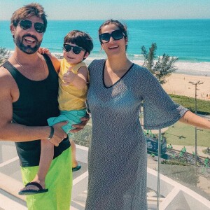 Jéssica Costa e Sandro Pedroso são pais de Noah, de 3 anos
