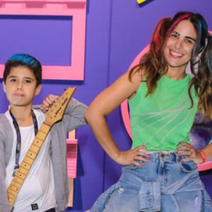 Wanessa Camargo encarou a Arlequina para evento com o marido, Marcus Buaiz, e do filho mais velho, José Marcus