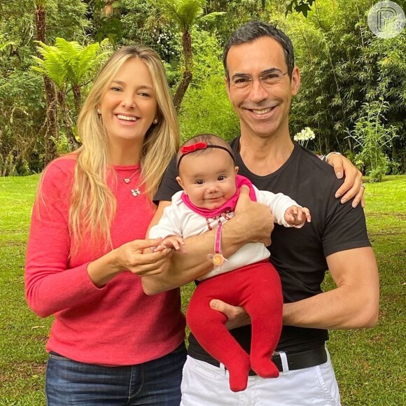 Manuella é a primeira filha de Ticiane Pinheiro e Cesar Tralli
