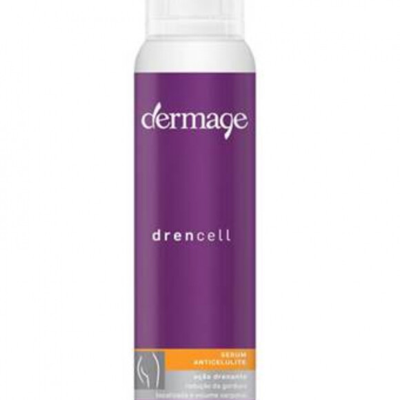 O sérum Drencell, da Dermage, tem cafeína e retinol na fórmula para uma ação drenante, que estimula a perda de gordura localizada e ajuda no tratamento da celulite. Custa R$178