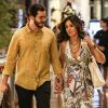 Fátima Bernardes e Túlio Gadêlha passearam juntos em shopping no Rio de Janeiro nesta sexta-feira, dia 27 de dezembro de 2019