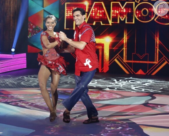 Giba participa da atual temporada do quadro 'Dança dos famosos', no programa 'Domingão do Faustão'