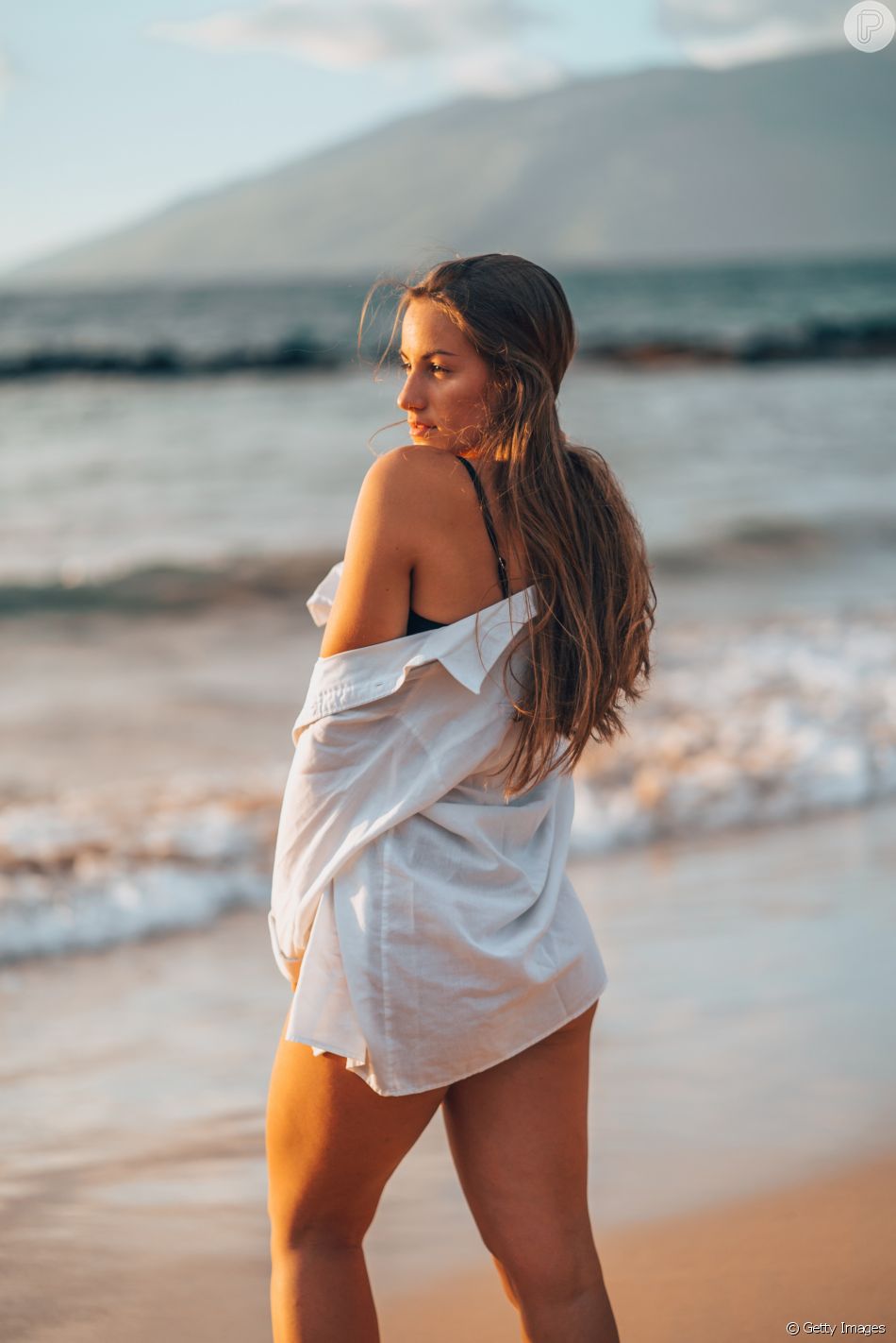 camisa social na praia