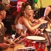 Anitta toca percussão em último ensaio antes do Carnaval 2020 em Salvador, na Bahia