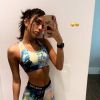 Irmã de Gabigol, Dhiovanna Barbosa faz selfie com look de treino e exibe corpo sequinho