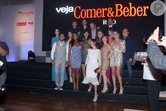 Famosos prestigiam o prêmio 'Veja Rio Comer & Beber 2014' na noite do dia 23 de outubro de 2014, no Hotel Copacabana Palace, no Rio de Janeiro